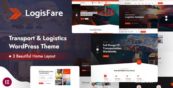 LogisFare – Transport & Logistics WordPress Theme 1 LogisFare Transport & Logistics WordPress Theme