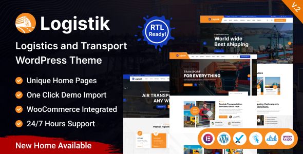 Logistik – Transport Logistics WordPress Theme 1 Logistik Transport Logistics WordPress Theme