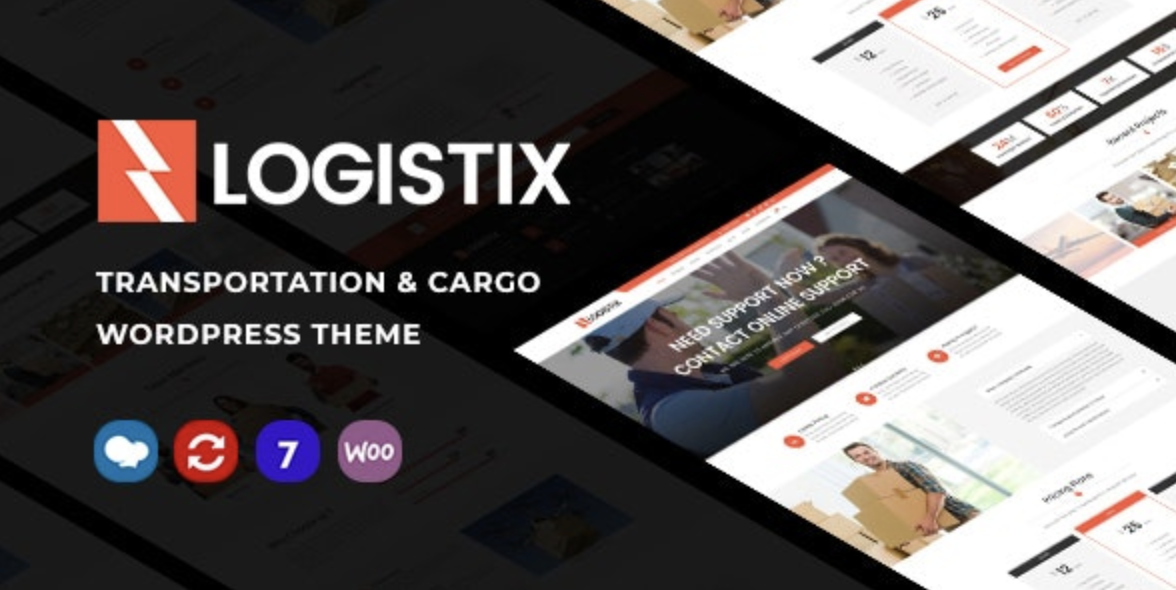 Logistix | Responsive Transportation WordPress Theme 1 Logistix Responsive Transportation WordPress Theme