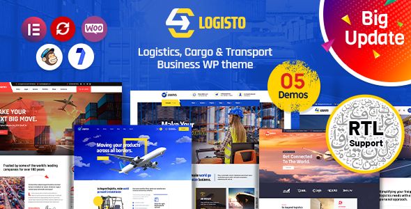 Logisto – Logistic and Cargo WordPress Theme + RTL 1 Logisto WordPress Theme
