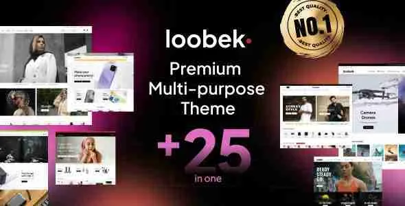 Loobek - Elementor Multipurpose WooCommerce Theme 1 Loobek Premium Multi-purpose Theme for Elementor WordPress Plugin