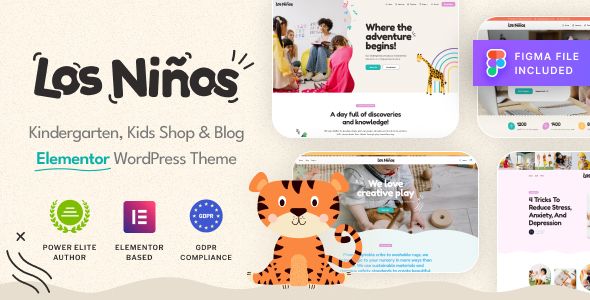 Los Ninos - Children Education WordPress Theme 1 Los Ninos Children Education WordPress Theme