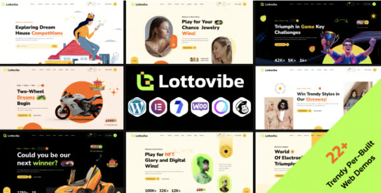 Lottovibe - Online Lotto & Lottery Giveaways WordPress Theme 1 Lottovibe WordPress Theme