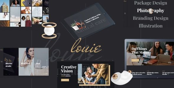 Louie - Modern Portfolio Theme for Agencies 1 Louie Modern Portfolio Theme for Agencies