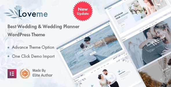 Loveme – Wedding Wedding Planner WordPress Theme 1 Loveme – Wedding Wedding Planner WordPress Theme