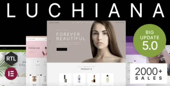 Luchiana Pro – Cosmetics Beauty Shop Theme WordPress Theme