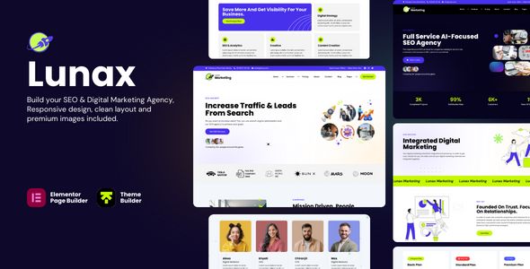 Lunax – Digital Marketing Agency SEO WordPress Theme 1 Lunax – Digital Marketing Agency SEO WordPress Theme