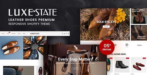 Luxe State Leather Shoes Premium Shopify Theme