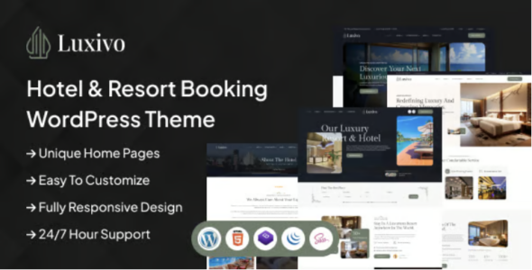 Luxivo - Hotel & Resort Booking WordPress Theme