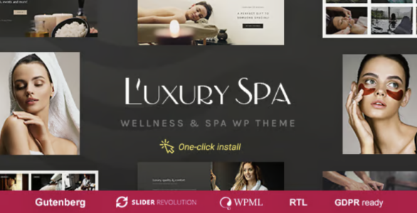 Luxury Spa Wellness and Beauty WordPress Theme