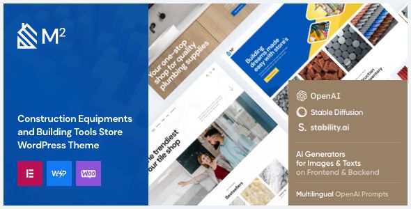 m2 | Construction Equipment and Building Tools Store WordPress Theme 1 M2 Construction Equipment and Building Tools Store WordPress Theme