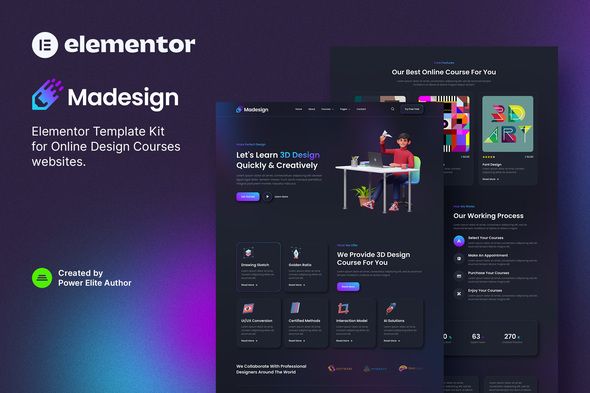 Madesign – Online Design Courses Elementor Template Kit 1 Madesign – Online Design Courses Elementor Template Kit