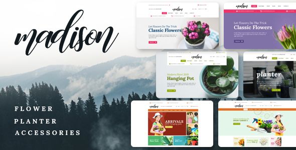 Madison - Flowers, Plant, Beauty, Gardening tools, Food store, Nursery Shopify Theme 1 Madison Flowers, Plant, Beauty, Gardening Tools, Food Store Shopify Theme