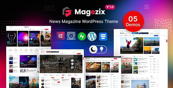 Magezix - Newspaper & Magazine WordPress Theme 1 Magezix News Magazine WordPress Theme