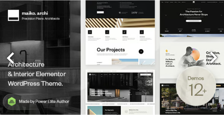 Maiko - Architecture and Interior Design WordPress Theme 1 Maiko - Architecture and Interior Design WordPress Theme