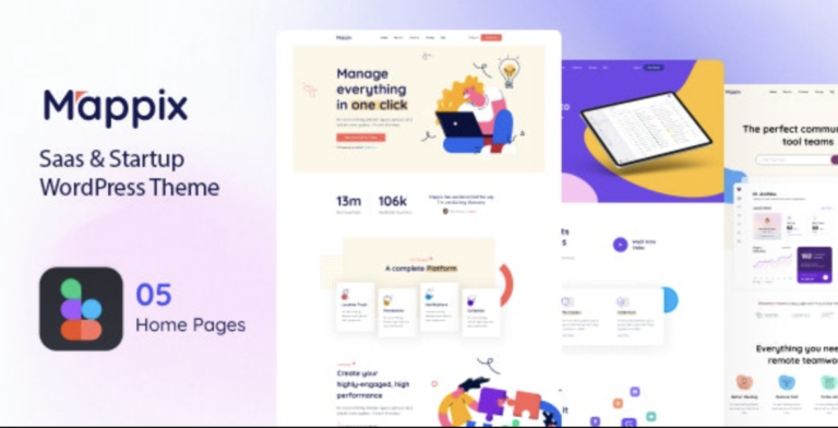 Mappix Saas & Startup WordPress Theme