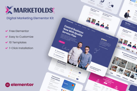 Marketolds Digital Marketing Elementor Template Kit