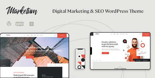 Marketum | Digital marketing SEO WordPress Theme 1 Marketum Digital Marketing & SEO WordPress Theme
