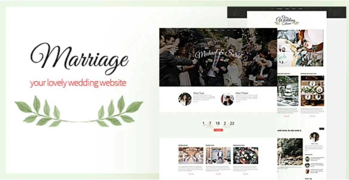 Marriage Pro – Responsive Wedding WordPress Theme 1 Marriage Pro WordPress Theme