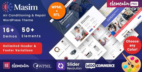 Masim – Air Conditioning & Repair 1 Masim Air Conditioning & Repair WordPress Theme