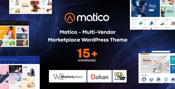 Matico – Multi Vendor Marketplace WordPress Theme 1 Matico – Multi-Vendor Marketplace WordPress Theme
