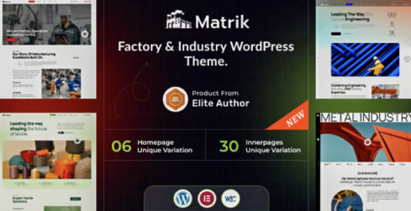 Matrik Factory & Industry WordPress Theme