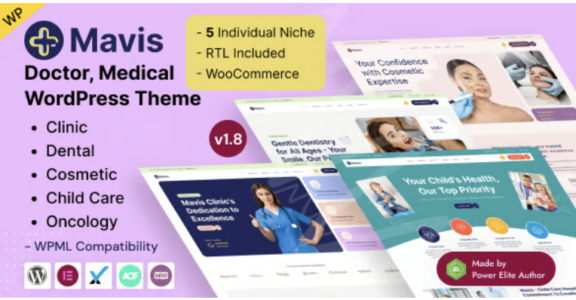 Mavis – Doctor & Medical Clinic WordPress Theme