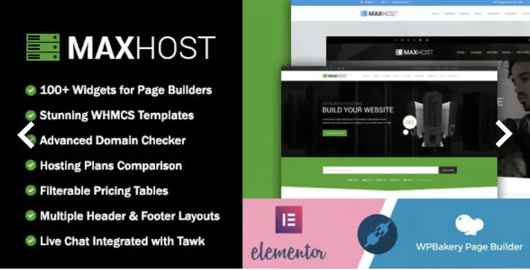 Max Host WordPress Theme