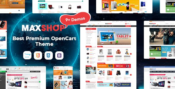 Max Shop – Fastest & Responsive Multipurpose Open Cart 3 & 2.3 Theme