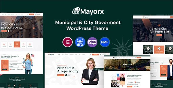 Mayorx – Municipal City Government WordPress Theme 1 Mayorx Municipal & City Government WordPress Theme