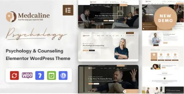 Medcaline Psychology & Counseling WordPress Theme