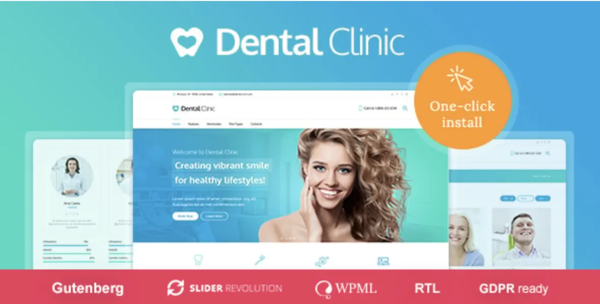 Medical and Dentist WordPress Theme – Dental Clinic Pro 1 Dental Clinic WordPress Theme