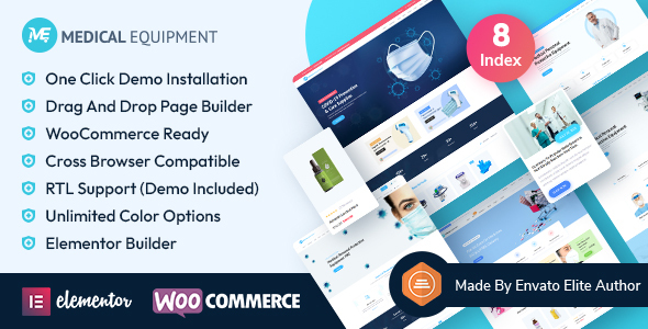 Medical Equipment eCommerce WordPress Theme 1 Medical Equipment WordPress Theme