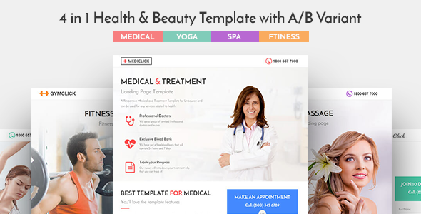 Mediclick - Medical Landing Page WordPress Theme 1 Mediclick - Medical Landing Page WordPress Theme