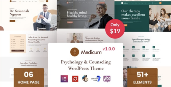 Medicum Psychology & Counseling WordPress Theme