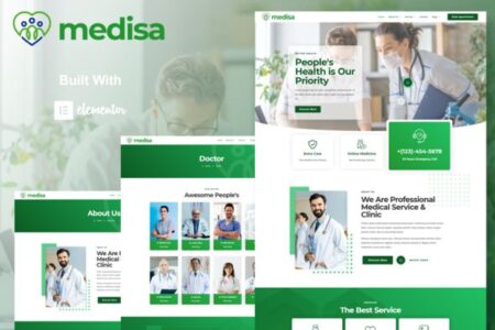 Medisa Medical Elementor Template Kit