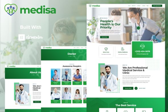 Medisa Medical Elementor Template Kit