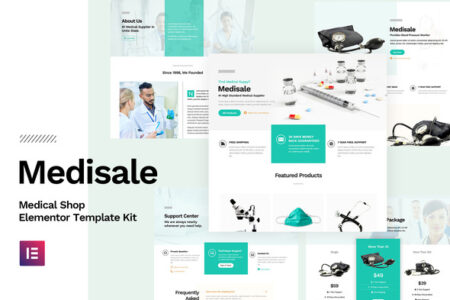 Medisale Medical Shop Elementor Template Kit