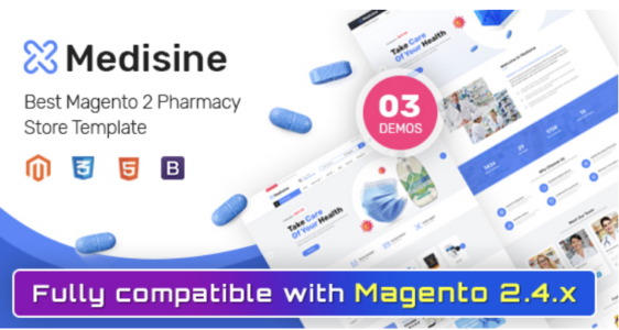 Medisine Drug and Medical Store Magento 2 Theme
