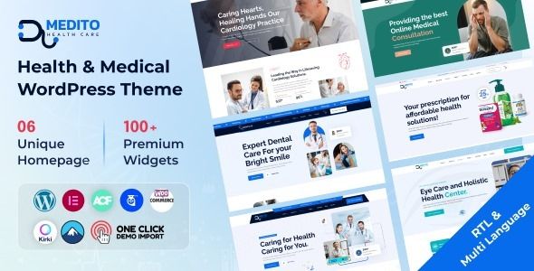 Medito – Health & Medical WooCommerce Shop WordPress Theme 1 Medito Health & Medical WordPress Theme