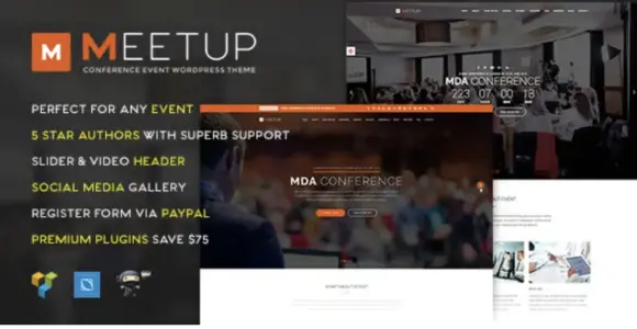 Meetup - Conference Event WordPress Theme