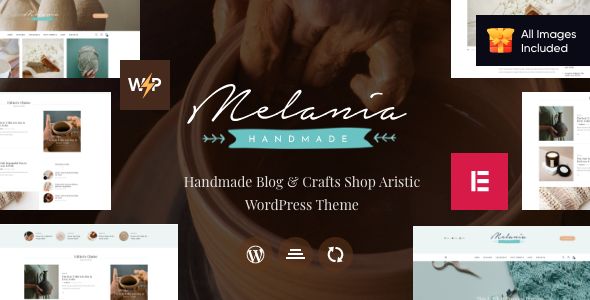 Melania - Blog about Handmade & Crafts WordPress Theme + Shop 1 Melania Handmade Blog and Crafts Shop WordPress Theme