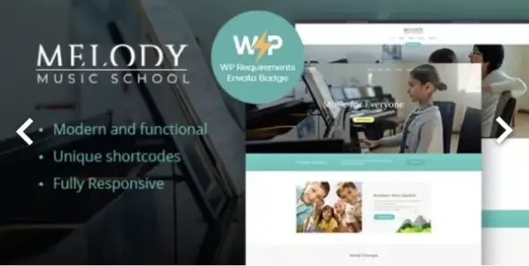 Melody Pro Arts & Music School WordPress Theme