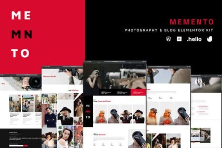 Memento Photography & Blog Elementor Kit