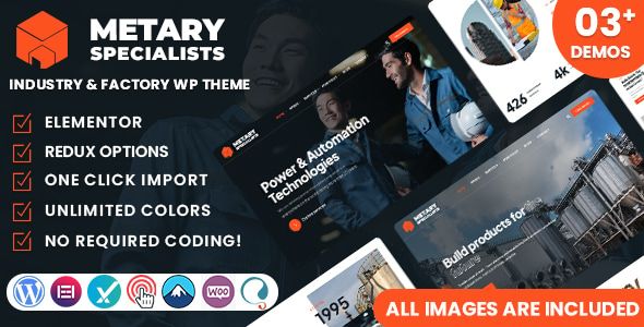 Metary – Industry Factory WordPress Theme 1 Metary – Industry Factory WordPress Theme
