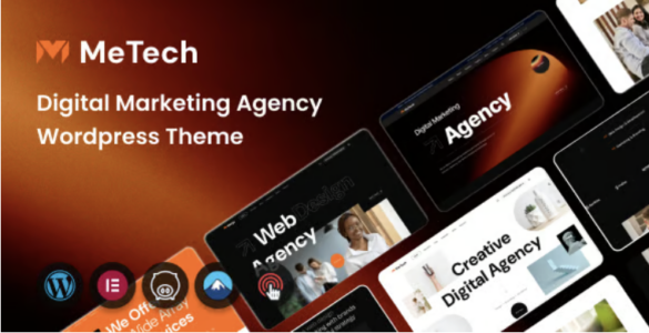 MeTech Digital Marketing Agency WordPress Theme