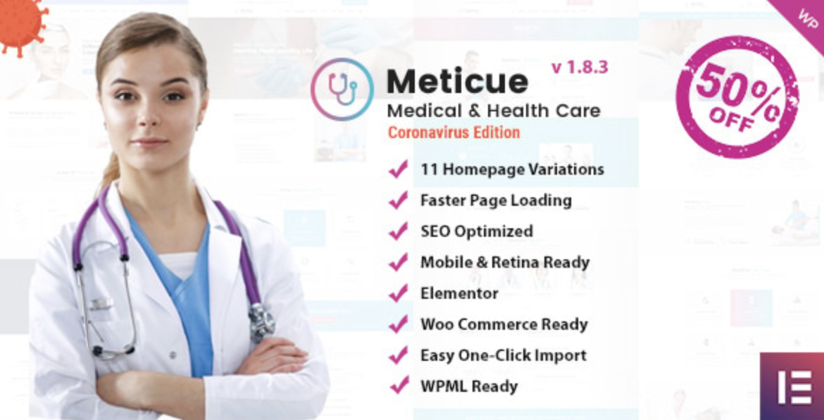Meticue: Health and Medical Center WordPress Theme 1 Meticue Health and Medical Center WordPress Theme