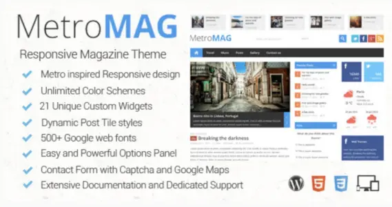 MetroMAG Responsive WordPress Theme