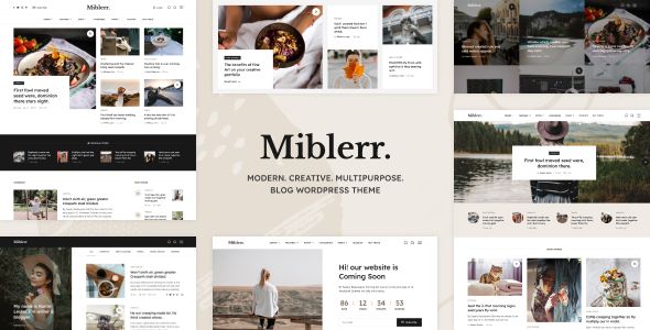 Miblerr – Modern, Creative Multipurpose Blog WordPress Theme 1 Miblerr Modern, Creative Multipurpose Blog WordPress Theme