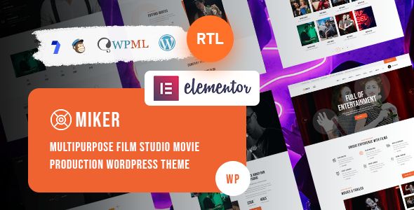 Miker - Movie and Film Studio WordPress Theme 1 Miker - Movie and Film Studio WordPress Theme